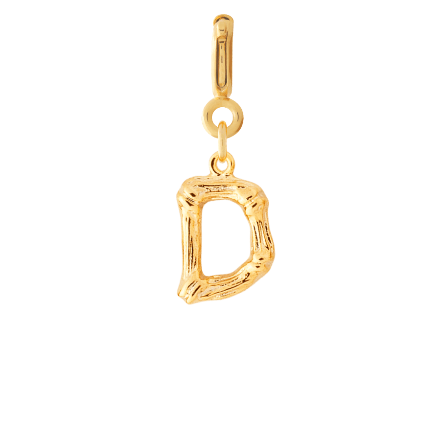 Bamboo Letter Charms