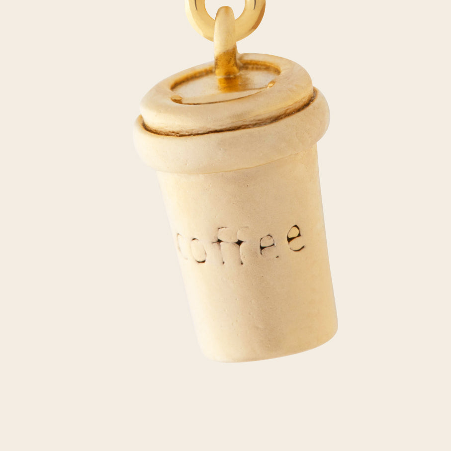 gold charm latte coffee