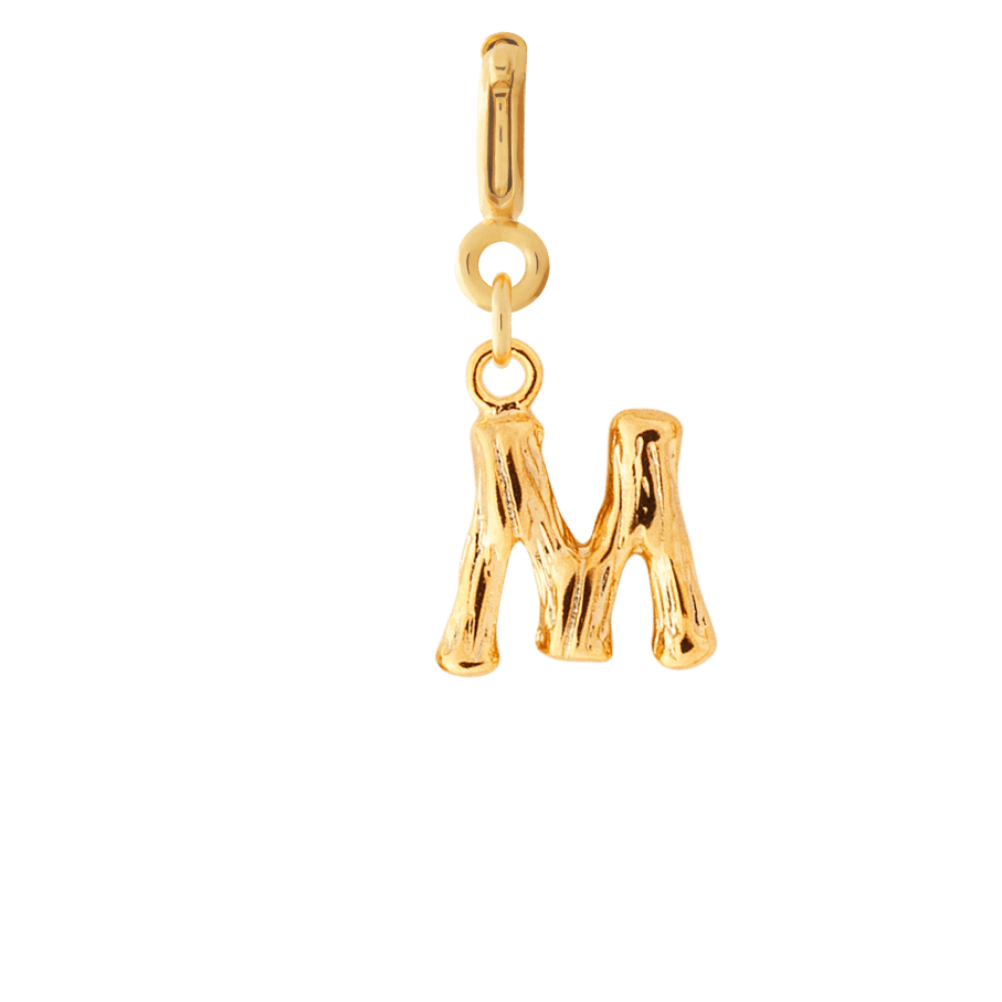 Bamboo Letter Charms