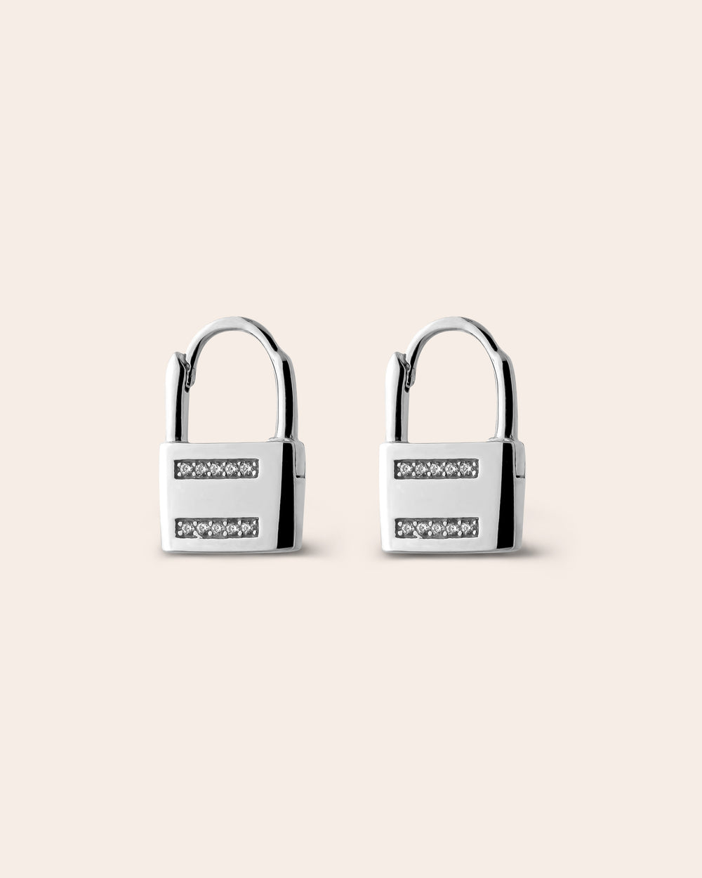 Passcode Protected - The Padlock Earrings