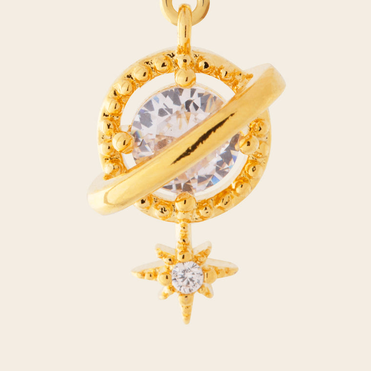 Venusian - The Planet and Star with Cz Charm