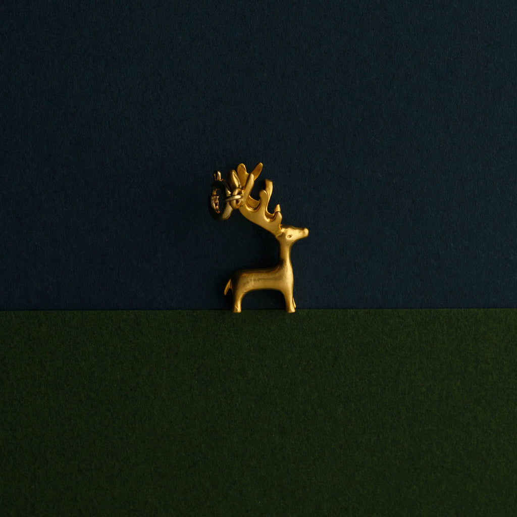 tiny deer charm