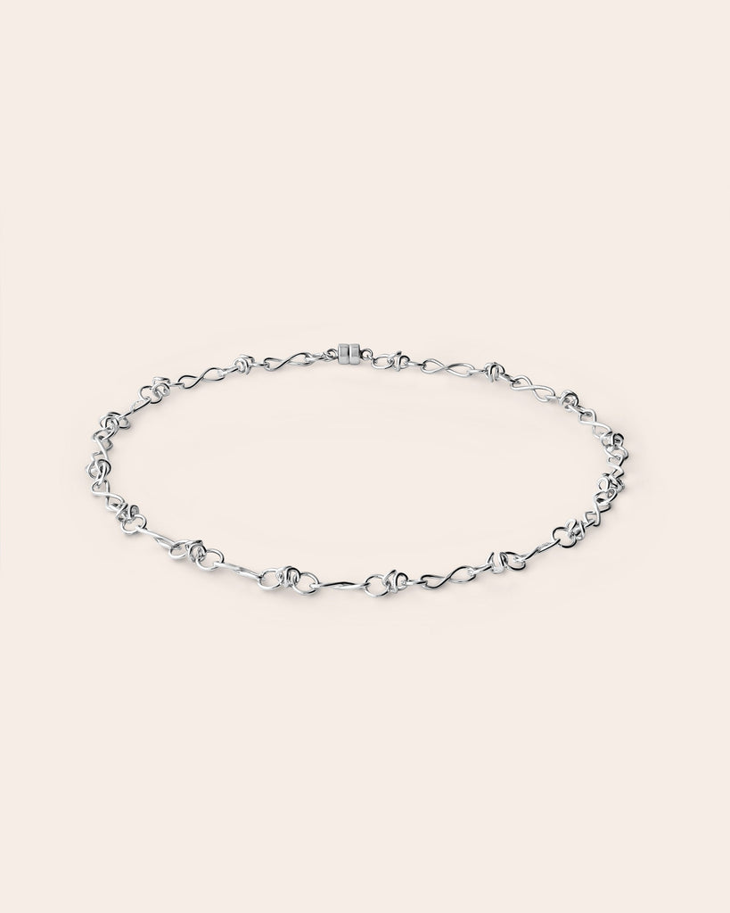 twisted wire choker silver choker barbed wire