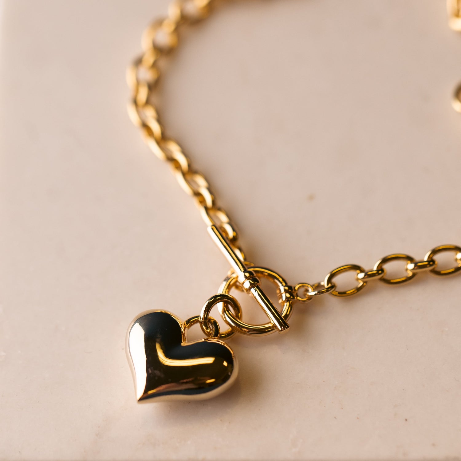 Alexis Puffed Heart Necklace