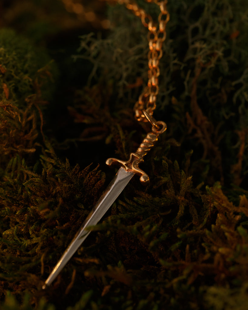 Swordplay - Mixed Metal Sword Necklace